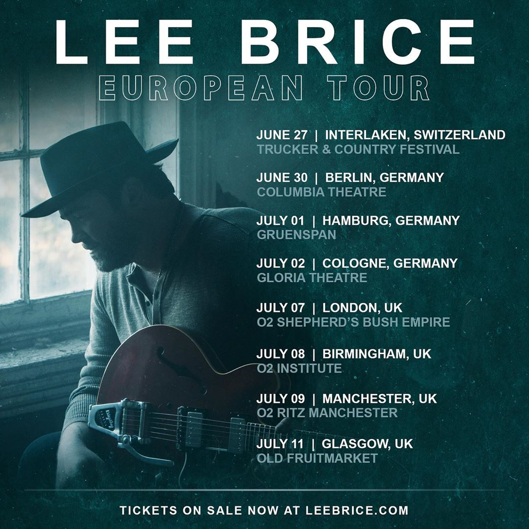 Lee Brice – 2020 European Tour – Curb | Word Entertainment